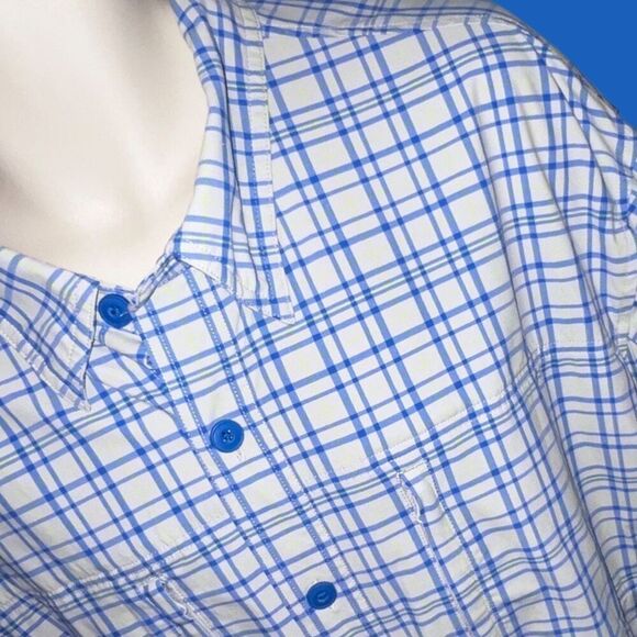 Big & Tall Duluth Trading Plaid Long Sleeve Button Up Size XLT #44 - Picture 2 of 5